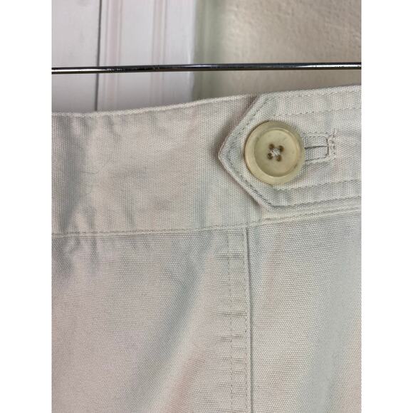 Talbots Stretch Women's Size 12 Natural Cream Classic Cotton Pencil Skirt - Picture 3 of 5